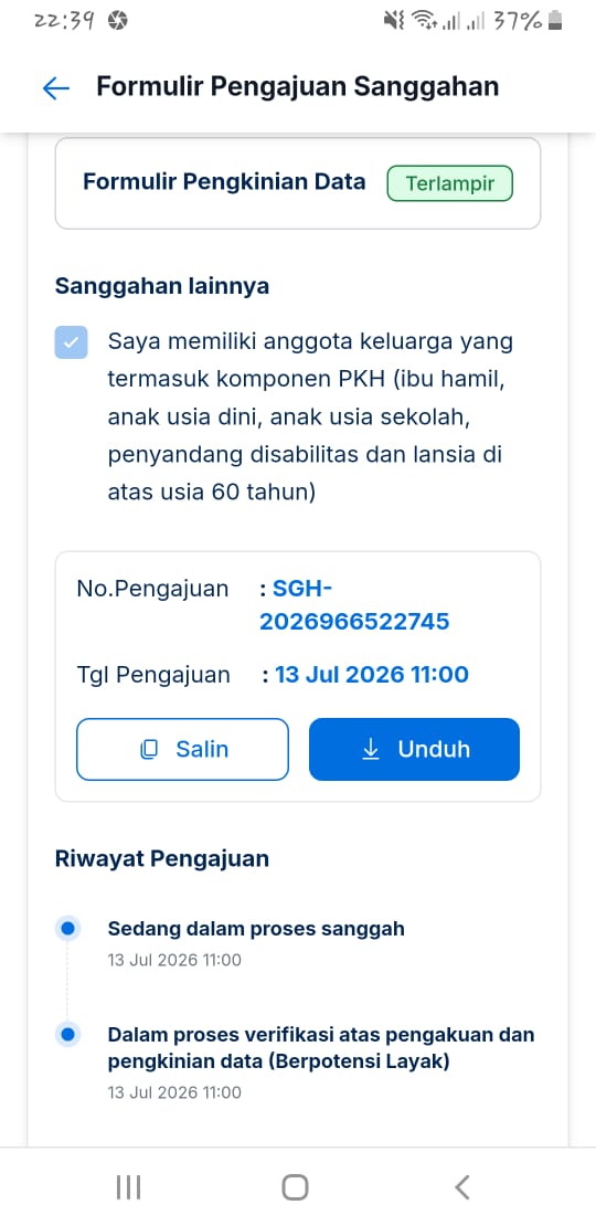 pengajuan bansos